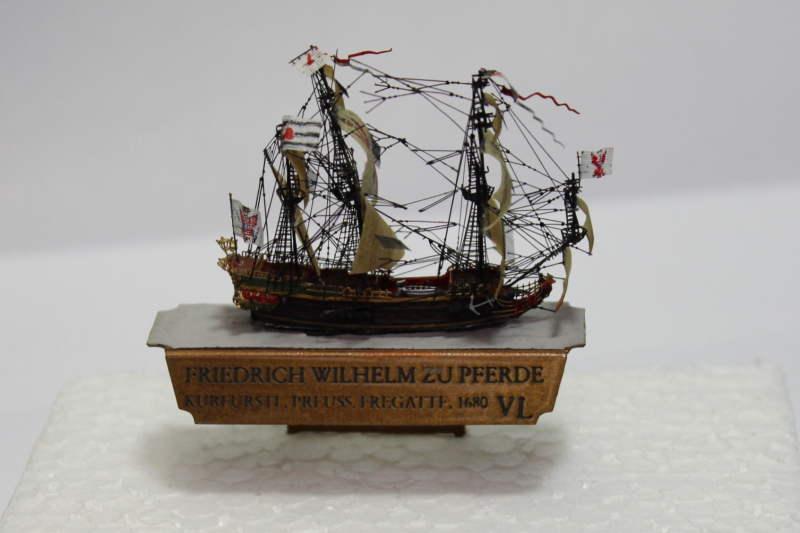 Frigate "Friedrich Wilhelm zu Pferde" (1 p.) 1860 Heinrich Modelle H 57 VL- no shipping - only collection in shop!
